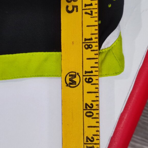 Nike dri-fit swim trunk black with green and yellow design men's size M - Picture 11 of 12